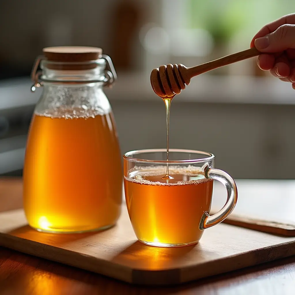 Chinese honey tea drink