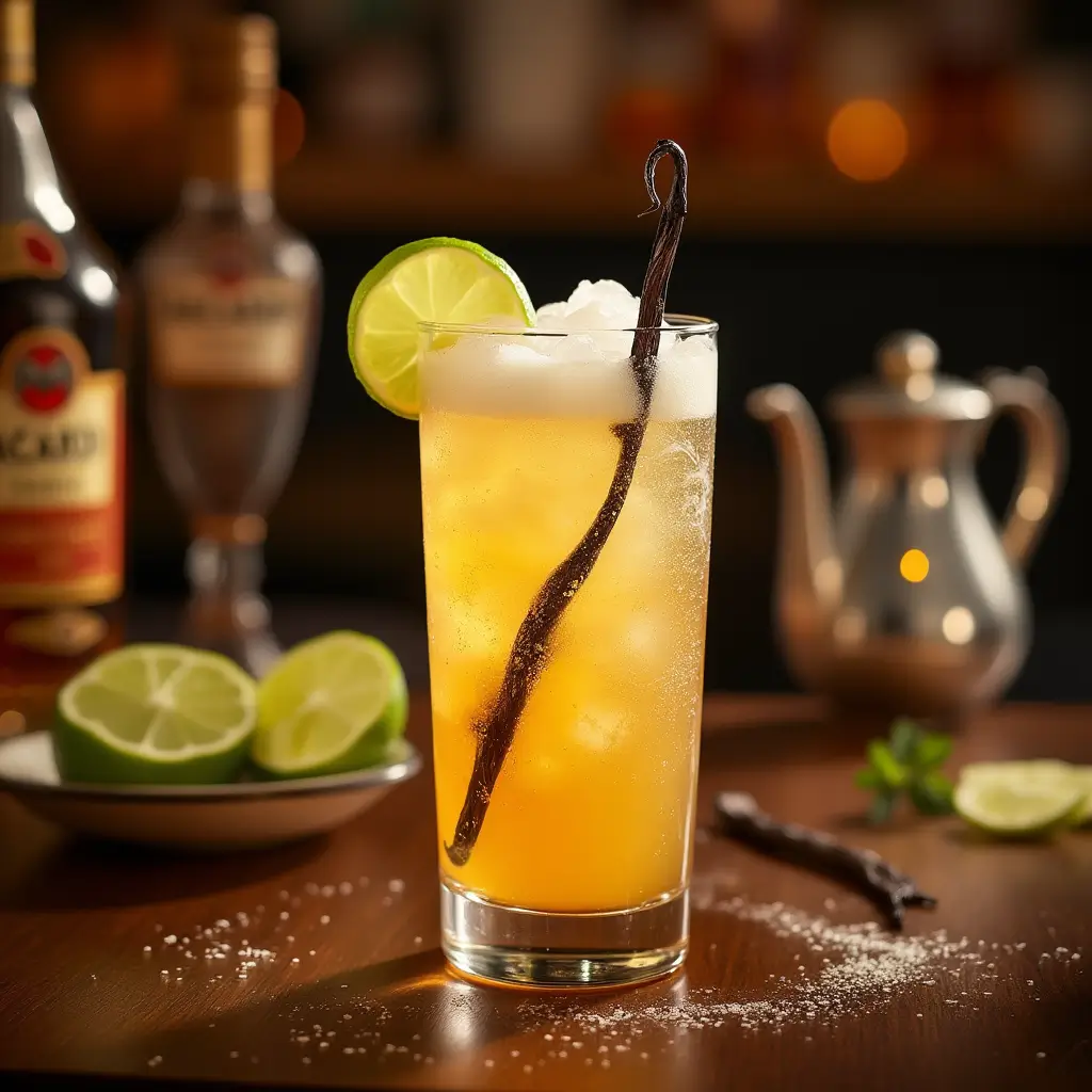 Bacardi Rum Vanilla Syrup Cocktail