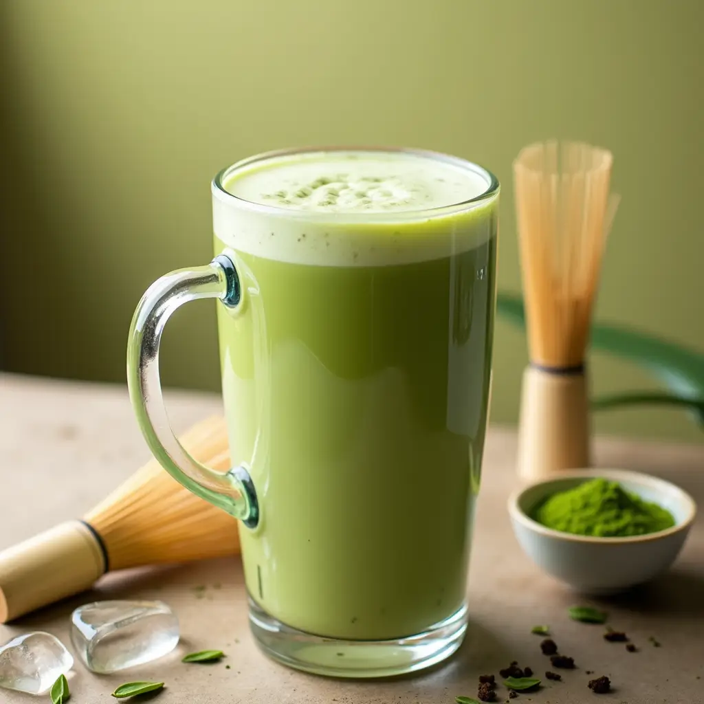 Matcha milk tea